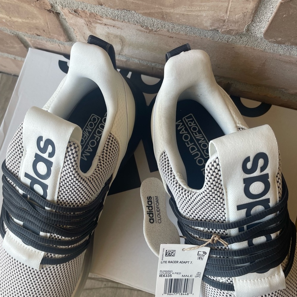 Adidas Men Lite Racer Adapt 7.0 Shoes Size: 10 - Picture 6 of 9